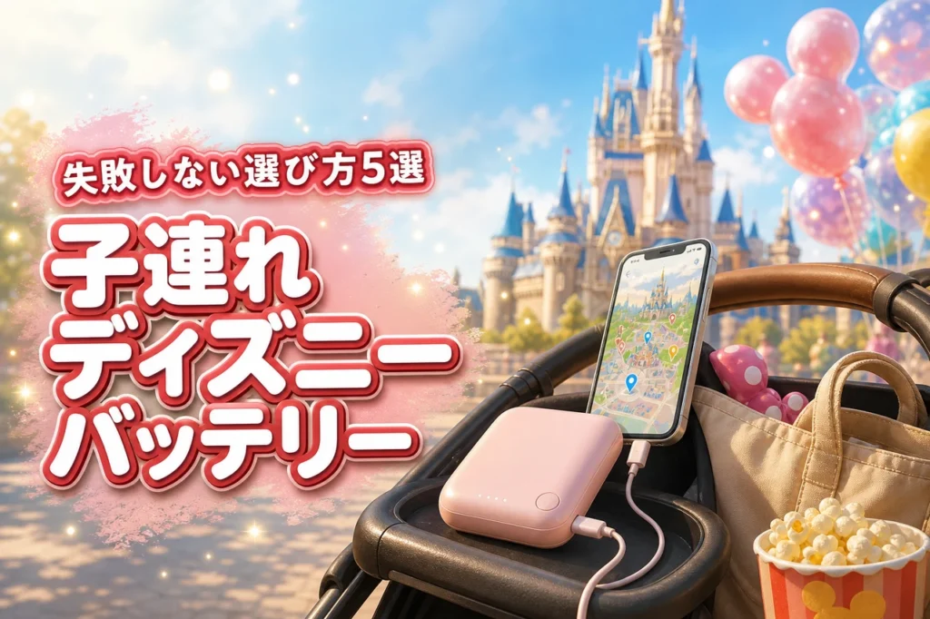 子連れディズニー必須のモバイルバッテリー！選び方とおすすめ5選