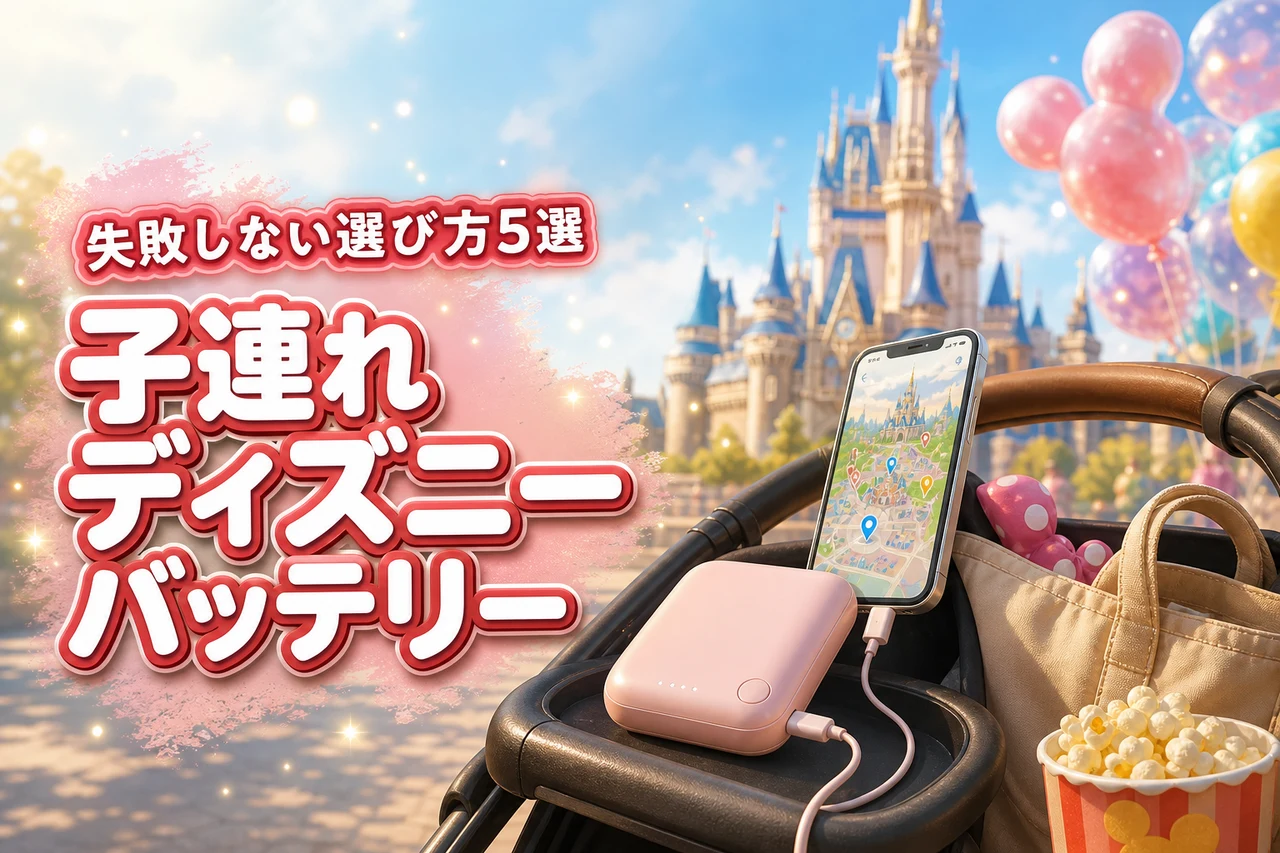 子連れディズニー必須のモバイルバッテリー!選び方とおすすめ5選