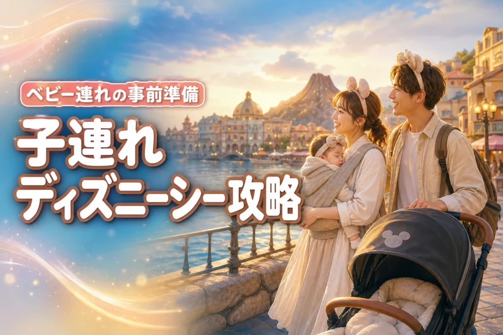 子連れディズニーはシー？ランド？ベビー連れディズニーシーの事前準備と注意点を徹底解説