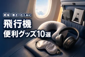 飛行機便利グッズ10選！乾燥・寒さ・むくみ対策で快適に過ごすコツ