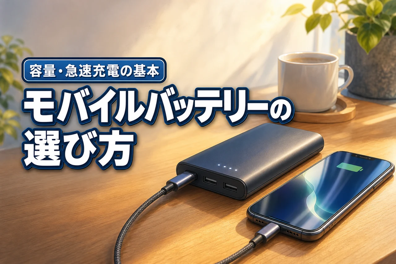 モバイルバッテリーはどれを選べばいい?容量・急速充電の基礎知識