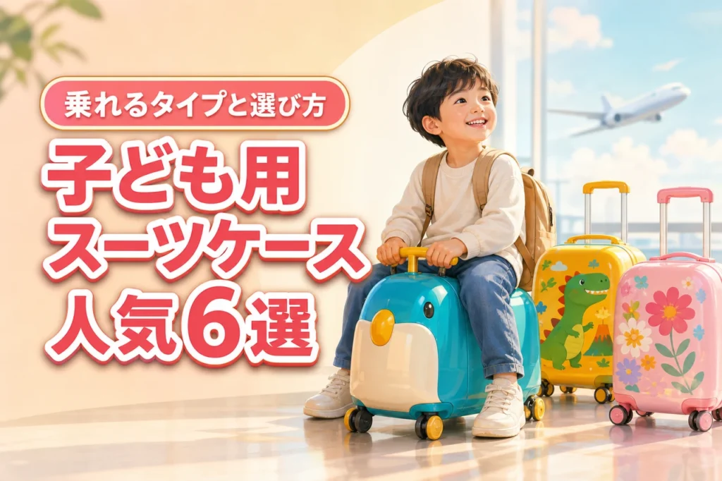 子ども用スーツケース人気6選！年齢別サイズの選び方と乗れるおすすめ