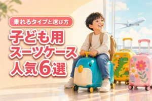 子ども用スーツケース人気6選！年齢別サイズの選び方と乗れるおすすめ